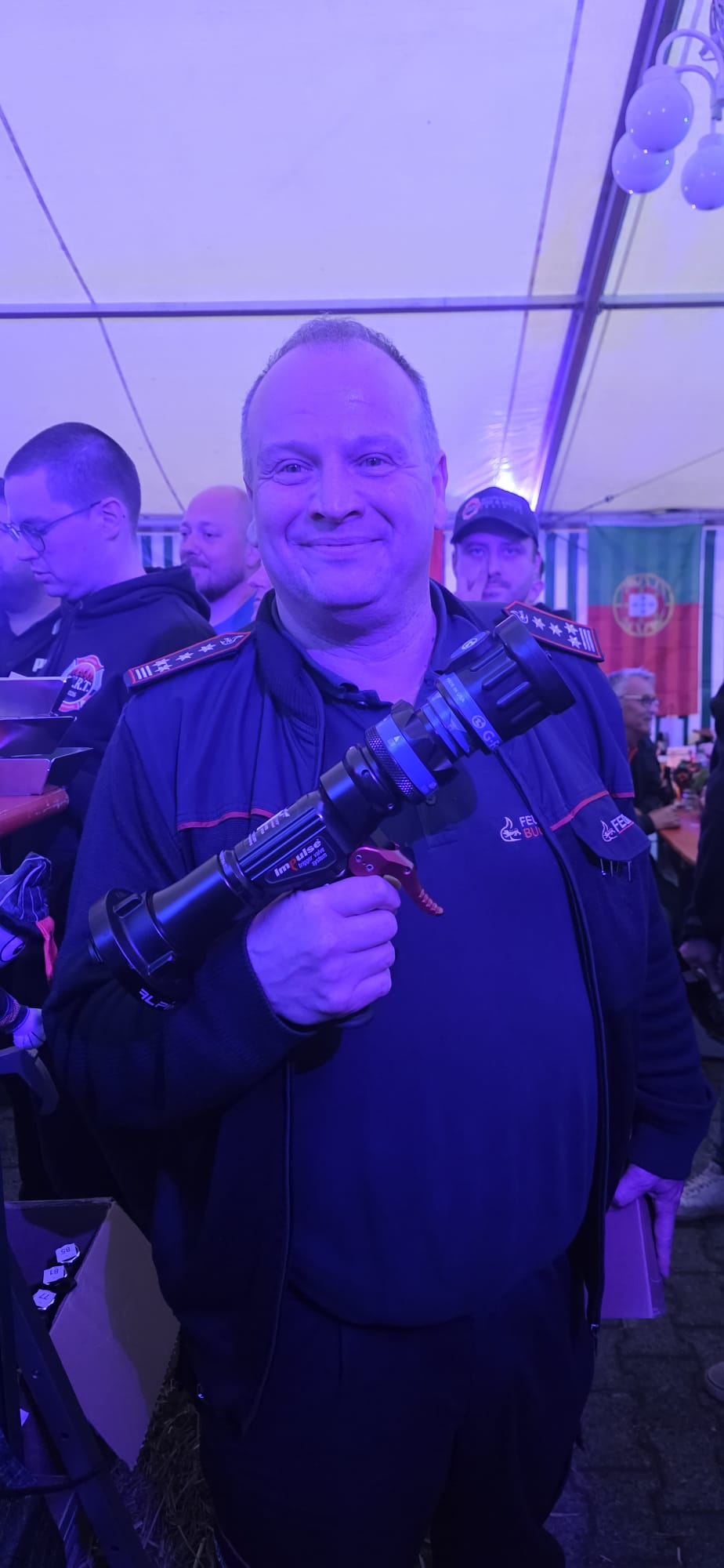 Gewinner mit Pulse Strahlrohr