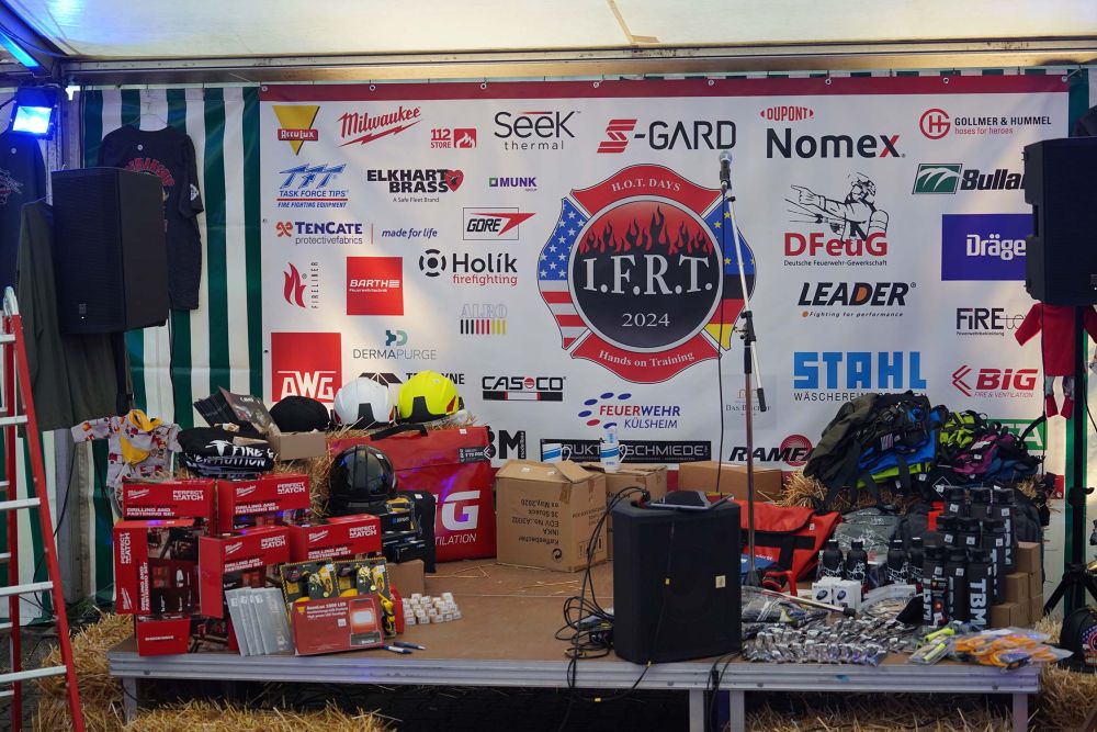 Merch und Sponsoren Stand